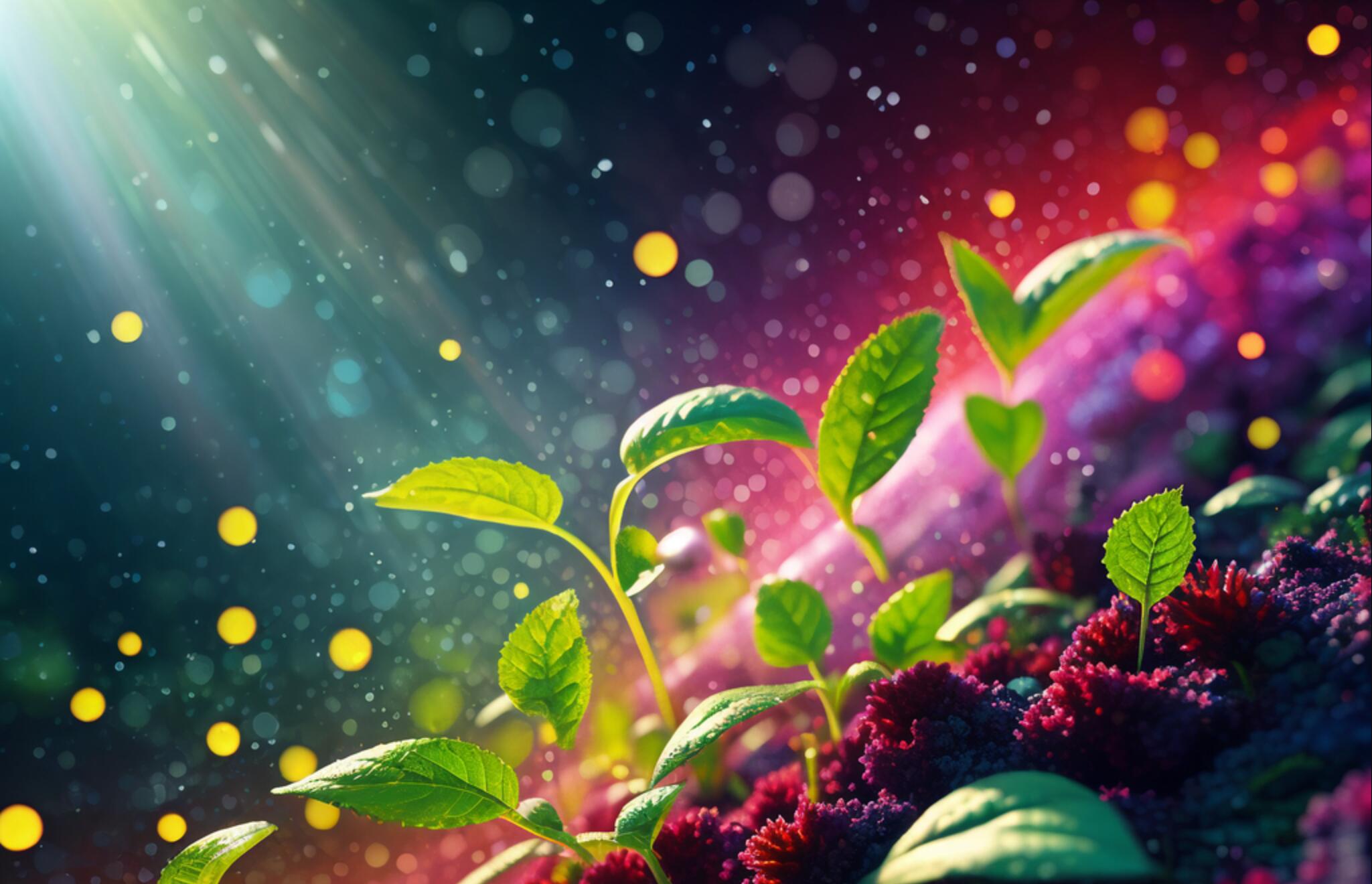 光谱与植物生长图