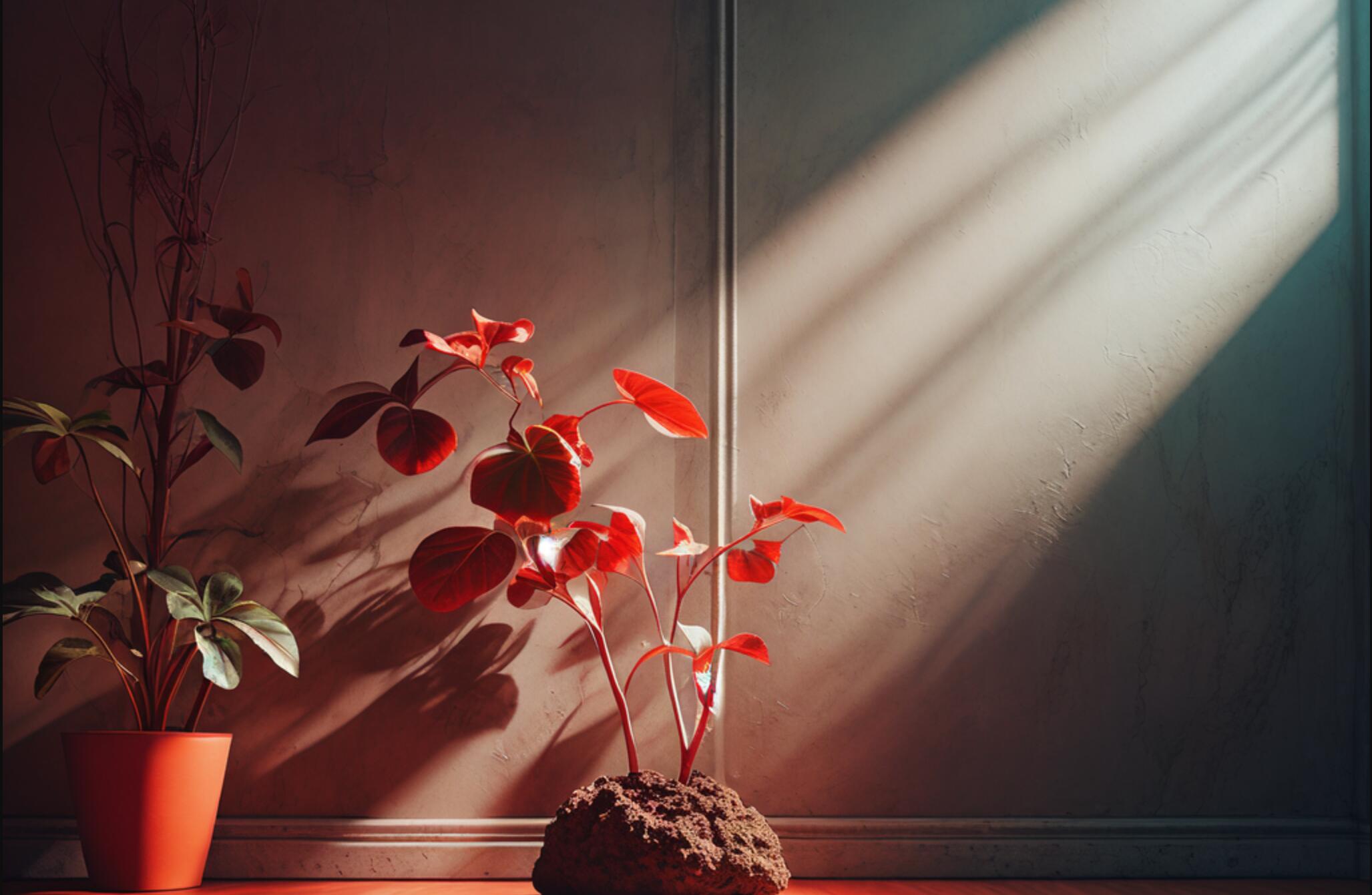 红色光对植物生长的影响图