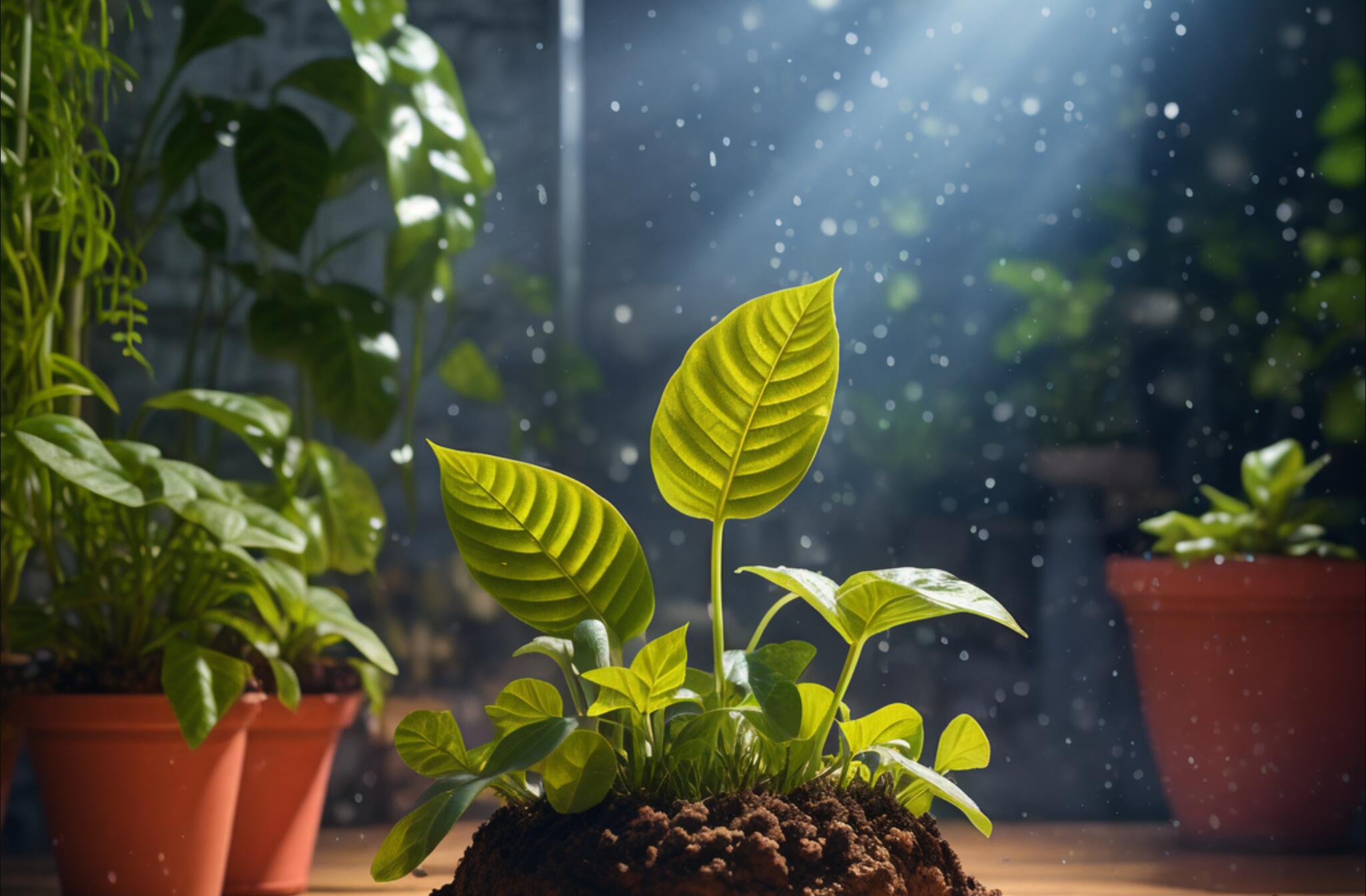 紫外线对植物生长的影响图